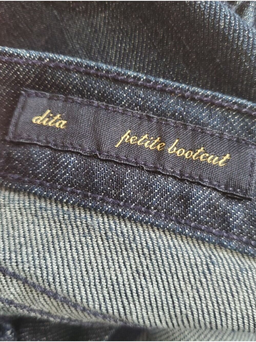 Citizens Of Humanity Dita Dark Blue Women Petite Bootcut Jeans Size 32 Petite - Picture 11 of 14